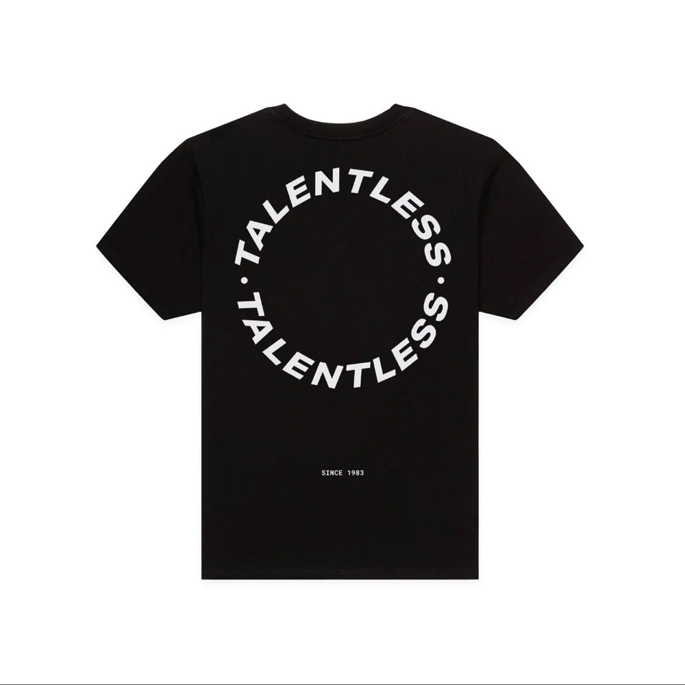 Circle logo tee shirt from talentless black